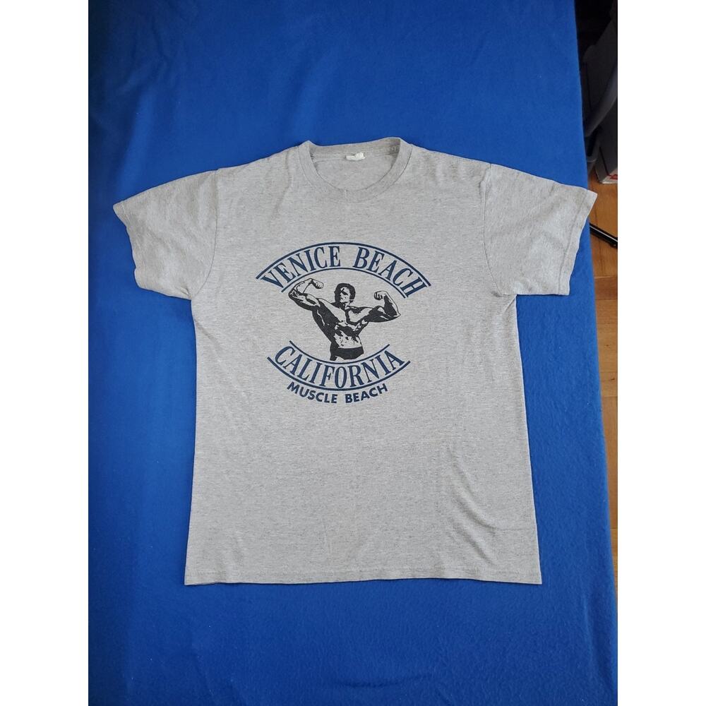 Vintage Venice Beach California Muscle Beach Arnold T Shirt Men's Size Medium - Picture 13 of 16